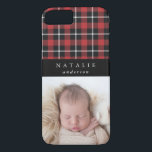 Tartan check personlig fotovinter<br><div class="desc">Tartan checkar personligens fotolvstelefoni. Den kontroll som planerats i färg kan ändras.</div>