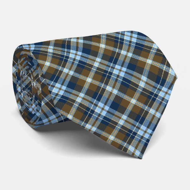 Tartan Check Play - Brown and Navy Slips (Rullad)