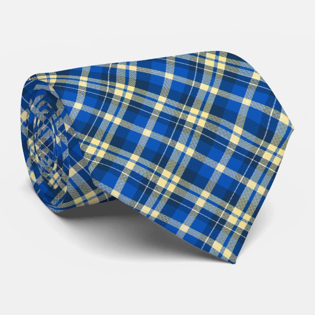 Tartan Check Play Royal Blue Two-Sided Slips (Rullad)