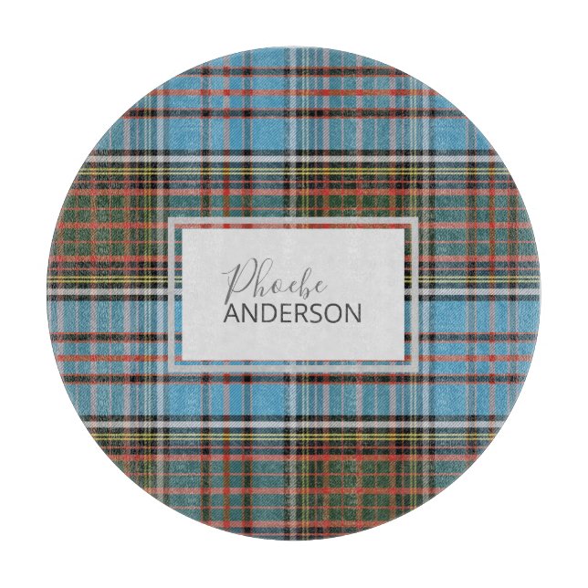 Tartan Clan Anderson Rutmönster Anpassad (Framsidan)