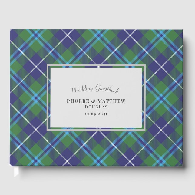 Tartan Clan Douglas Plaid Gästbok (Framsida)
