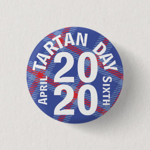 Tartan Day 2020 Button Knapp