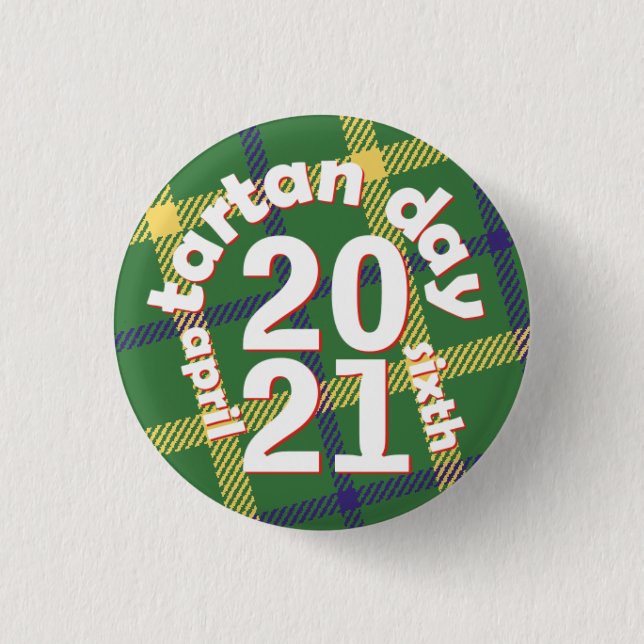 Tartan Day 2021 Button Knapp (Framsida)