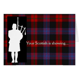 Tartan Day Bagpiper Hälsningskort