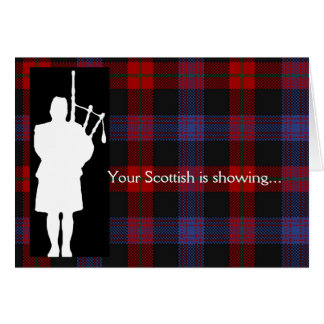 Tartan Day Bagpiper Hälsningskort