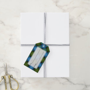 Tartan Delight Klan MacNeil Blue och Grönt Play Presentetikett