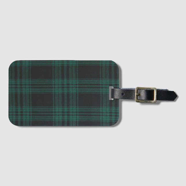 Tartan enkelsidigt med kort bagagebricka (Framsida horisontal)