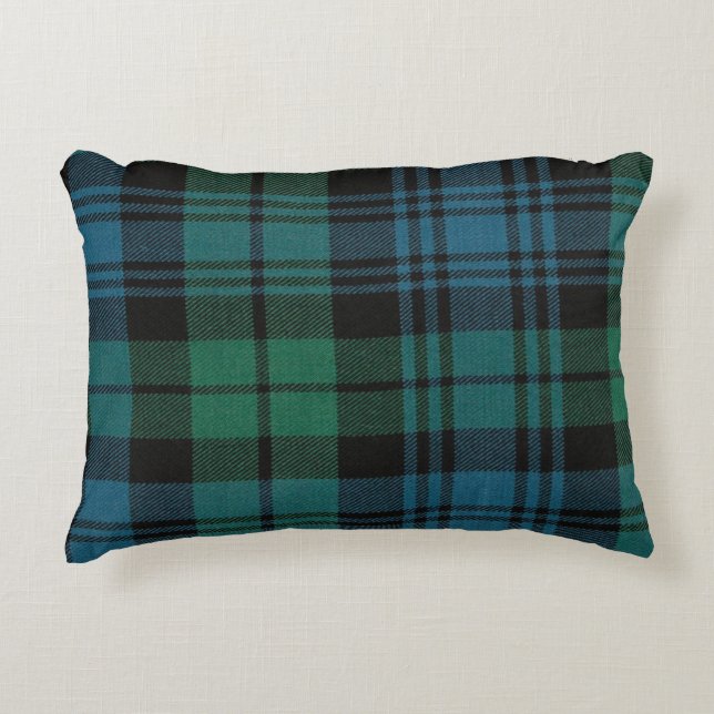 Tartan Fabric Brushed Polyester Prydnadskudde (Framsidan)