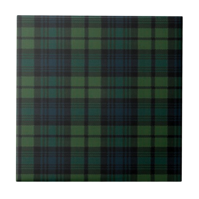 Tartan Fabric Ceramic Tile Kakelplatta (Framsidan)