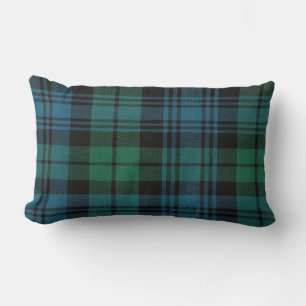 Tartan Fabric Lumbar Pillow 13 tum x 21 tum Lumbarkudde
