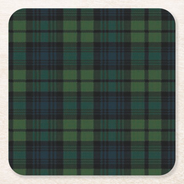 Tartan Fabric Papper Underlägg (Framsidan)
