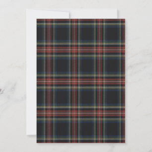 Tartan Flat Helgdag Card Julkort