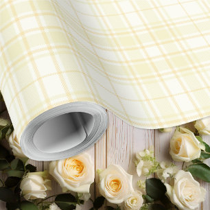 Tartan - Flera Hues of Pastel Gult Presentpapper