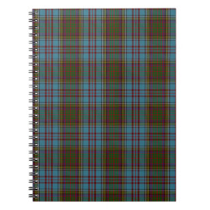 Tartan för anderssonklanfamilj anteckningsbok