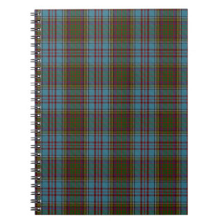 Tartan för anderssonklanfamilj anteckningsbok