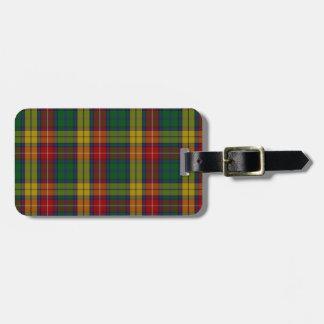 Tartan för Buchanan klanfamilj Bagagebricka