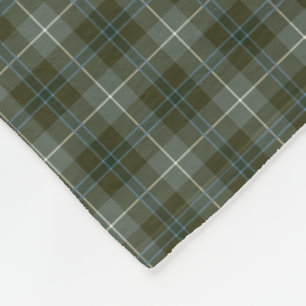 Tartan för Douglas klanLoden grön reproduktion Fleecefilt