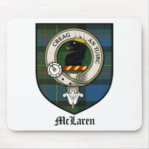 Tartan för emblem för McLaren klanvapensköld Musmatta
