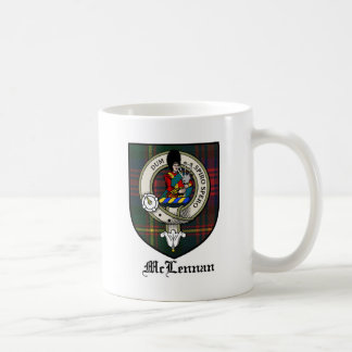 Tartan för emblem för McLennan klanvapensköld Kaffemugg