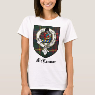 Tartan för emblem för McLennan klanvapensköld Tee Shirt