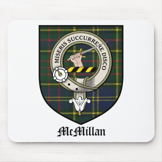 Tartan för emblem för McMillan klanvapensköld Musmatta (Framsidan)