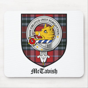 Tartan för emblem för McTavish klanvapensköld Musmatta