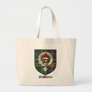 Tartan för emblem för McWhirter klanvapensköld Jumbo Tygkasse