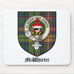 Tartan för emblem för McWhirter klanvapensköld Musmatta