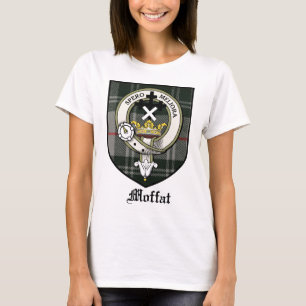 Tartan för emblem för Moffat klanvapensköld Tee