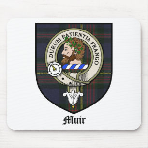 Tartan för emblem för Muir klanvapensköld Musmatta