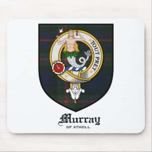 Tartan för emblem för Murray klanvapensköld Musmatta