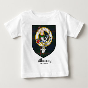 Tartan för emblem för Murray klanvapensköld T-shirt