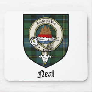 Tartan för emblem för Neal klanvapensköld Musmatta