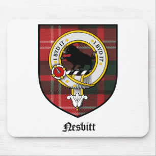 Tartan för emblem för Nesbitt klanvapensköld Musmatta