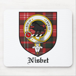 Tartan för emblem för Nisbet klanvapensköld Musmatta