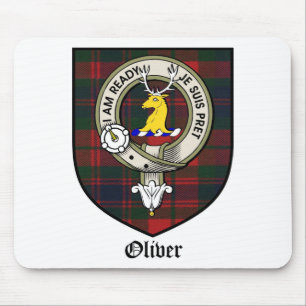 Tartan för emblem för Oliver klanvapensköld Musmatta