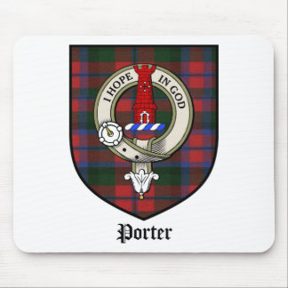 Tartan för emblem för portvaktklanvapensköld musmatta