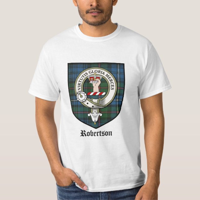 Tartan för emblem för Robertson klanvapensköld Tröja (Framsida)
