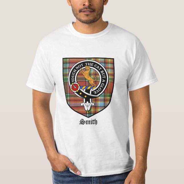 Tartan för emblem för smedklanvapensköld tee (Framsida)