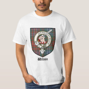 Tartan för emblem för Wilson klanvapensköld Tee