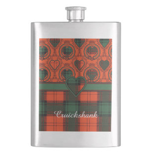 Tartan för kilt för Cruickshank klanpläd skotsk Fickplunta