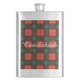 Tartan för kilt för Cruickshank klanpläd skotsk Fickplunta