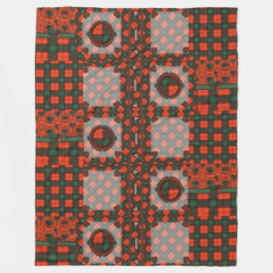 Tartan för kilt för Cruickshank klanpläd skotsk Fleecefilt