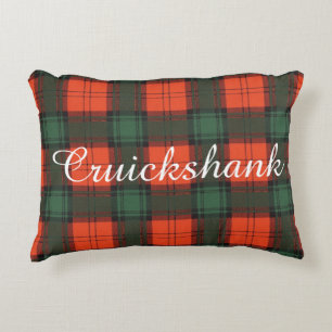 Tartan för kilt för Cruickshank klanpläd skotsk Prydnadskudde