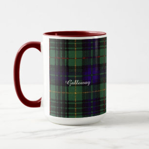 Tartan för kilt för Galloway klanpläd skotsk Mugg