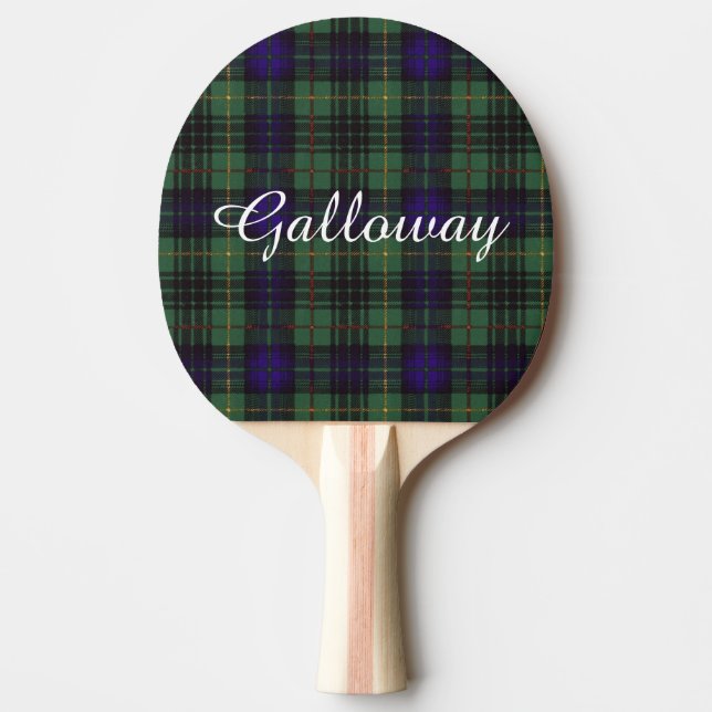 Tartan för kilt för Galloway klanpläd skotsk Pingisracket (Framsidan)