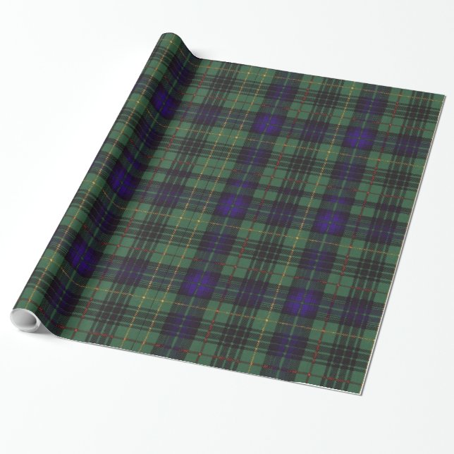 Tartan för kilt för kockklanpläd skotsk presentpapper (Utrullad)