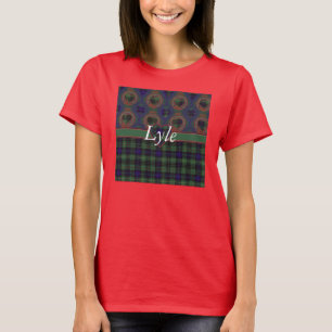 Tartan för kilt för Lyle klanpläd skotsk Tee