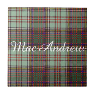 Tartan för kilt för MacAndrew klanpläd skotsk Kakelplatta