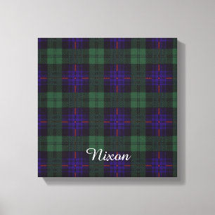 Tartan för kilt för Nixon klanpläd skotsk Canvastryck